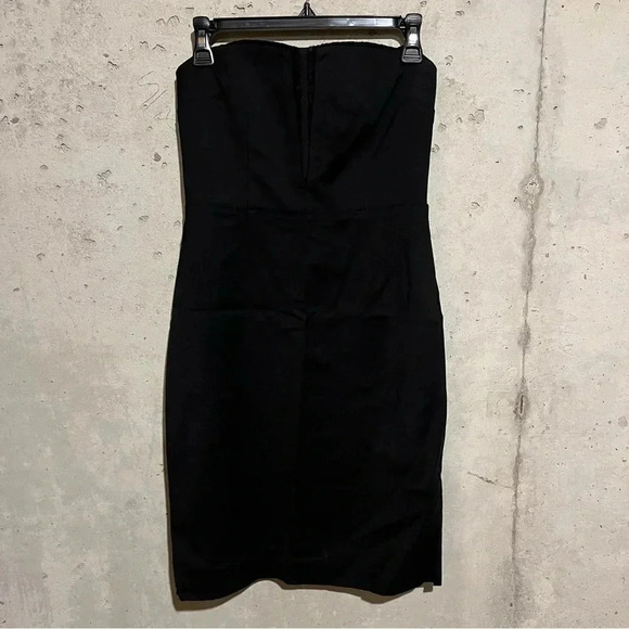 Reiss Black Delmano Bustier Strapless Mini Dress Women’s Size 4 - Picture 4 of 16